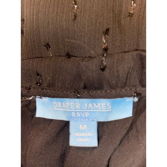 Draper James Long black sleeveless tiered smocked at waist lined Flowy Size S - Picture 9 of 9